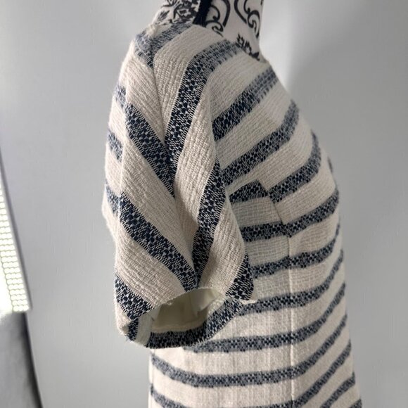 Sail to Sable STS Striped Tweed Shift Dress Size 8 | Nautical Coastal Style - Picture 8 of 16